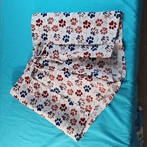 Hand-made Hand Crafted Patriotic Dog Paw Wrap Shorts Size XL